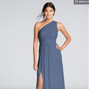 One Shoulder David's Bridal Dress